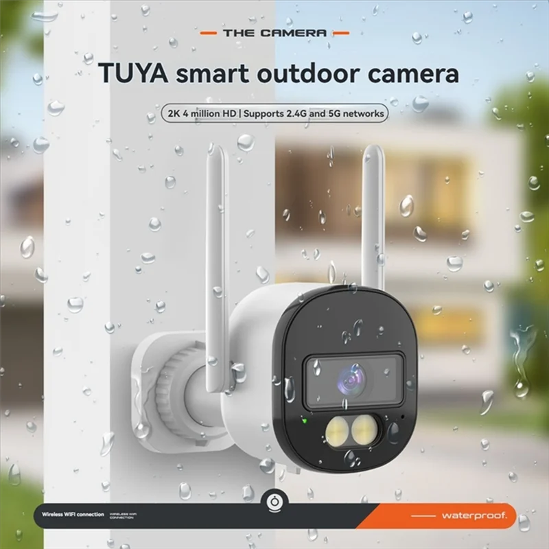 

FEDI-Tuya 2K 4MP Security Wifi IP Camera 2.4G/5G Mini CCTV Video Surveillance Smart Life US Plug