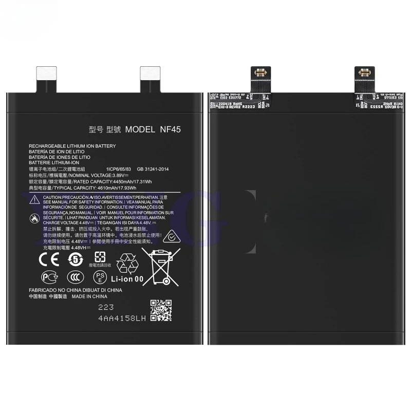 NF45 for Motorola Edge 30 Ultra/X30 Pro Mobile Phone Battery Large Capacity High Capacity Battery Replacement Bateria with Tools