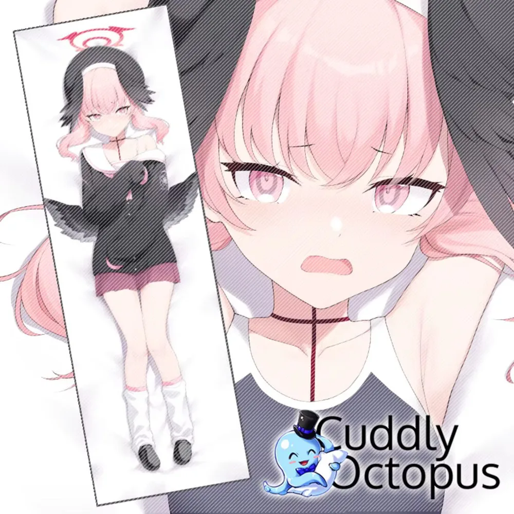 

Blue Anime Archive Shimoe Koharu Dakimakura 2WAY Hing Body Pillow Case Cosplay Japanese Otaku Cushion Cover NMS