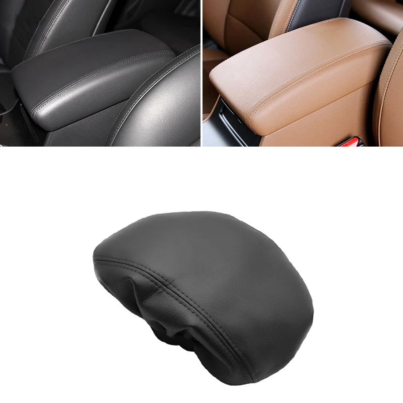 For Hyundai Tucson 2015 2016 2017 2018 Interior Center Console Armrest Box Cover Microfiber Leather Protection Trim