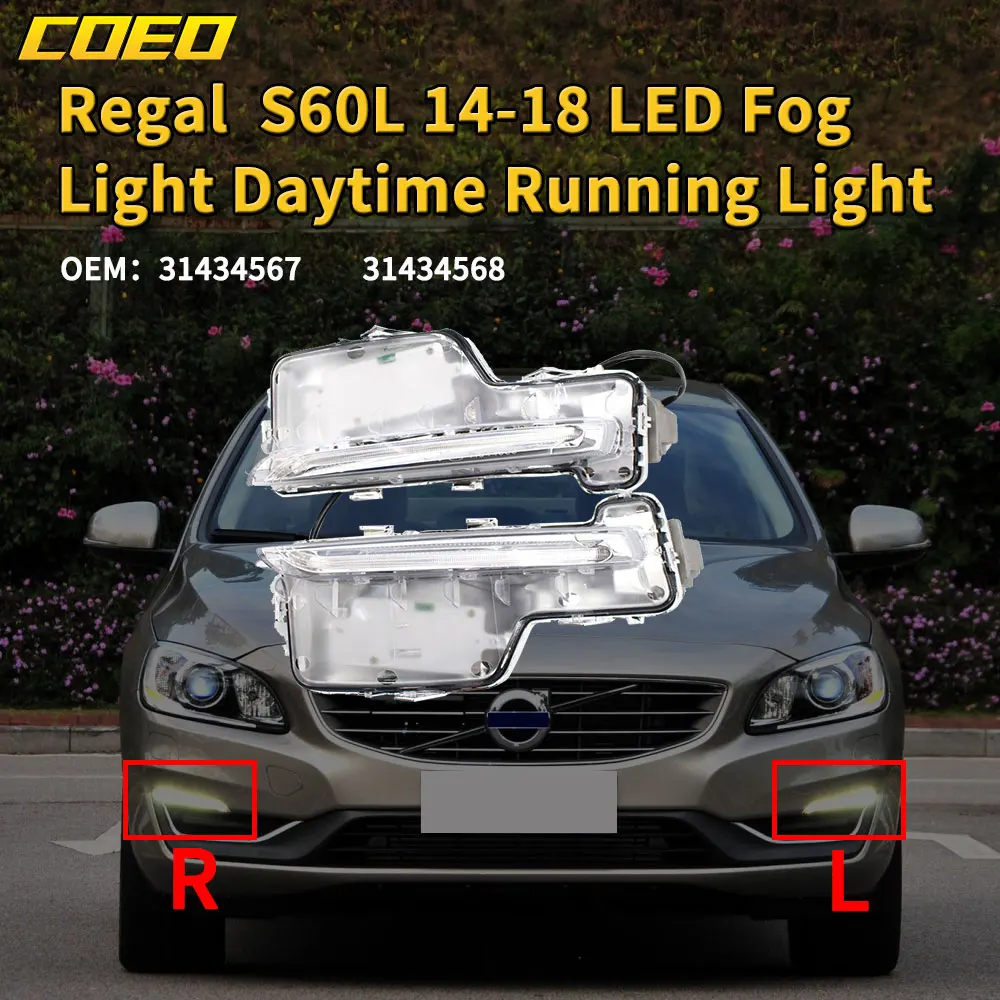 

Auto Front Bumper Fog Light Lamp Assembly For Volvo S60L 2014-2018 31434567 31434568