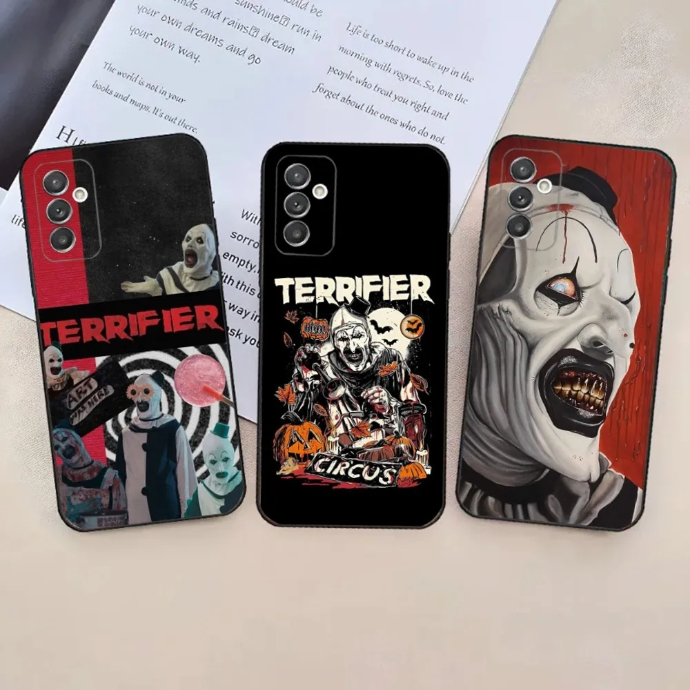 T-Terrifier Art the Clown Phone Case For Samsung Galaxy A20,A21s,A22,A31,A32,A52,A53,A72,73,A80,A91 Soft Black Phone Cover