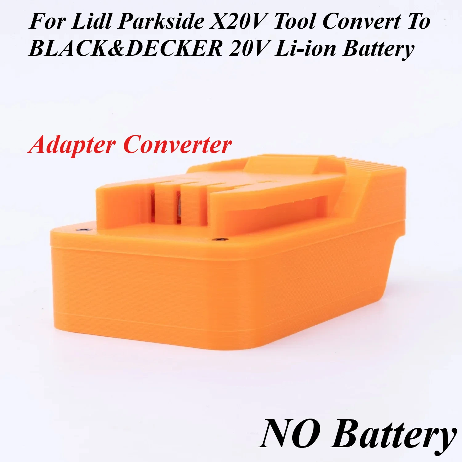 

For Lidl Parkside X20V Tool Convert To BLACK&DECKER 20V Li-ion Battery Adapter Wireless Portable Accessories (NO Battery)