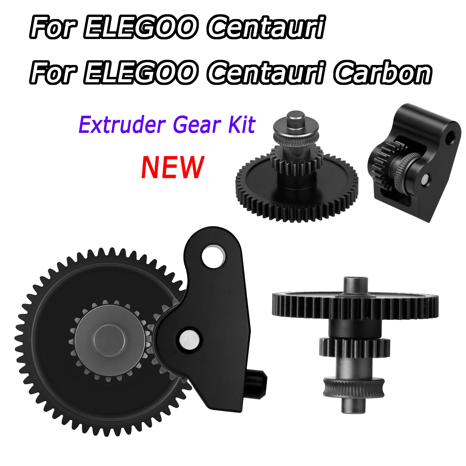 

New Extruder Gear Kit For Elegoo Centauri Wear Resistant Extrusion gear kit SKD11 Material Gear Fit For Centauri Carbon