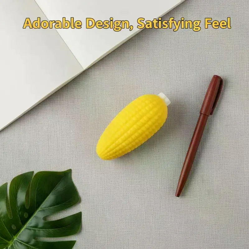 Simulation Corn Anti Stress Squishy Toy Soft Fidget Vent Ball 1PC Ideal for Kids Party Bag Fillers Gifts