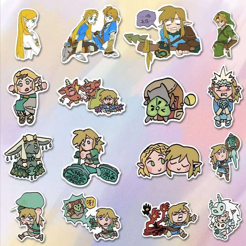 La leyenda de Zelda pegatina de Graffiti de dibujos animados Anime lindo cuaderno funda de teléfono ordenador DIY decoración pegatina impermeable regalo para niños