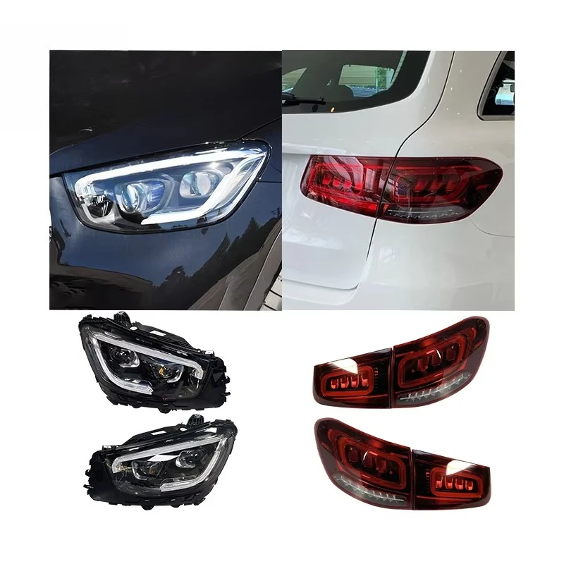 

LED car headlights rear tail lights 55W car headlight 6000K suitable for GLC300 GLC260 W253 2015-2022