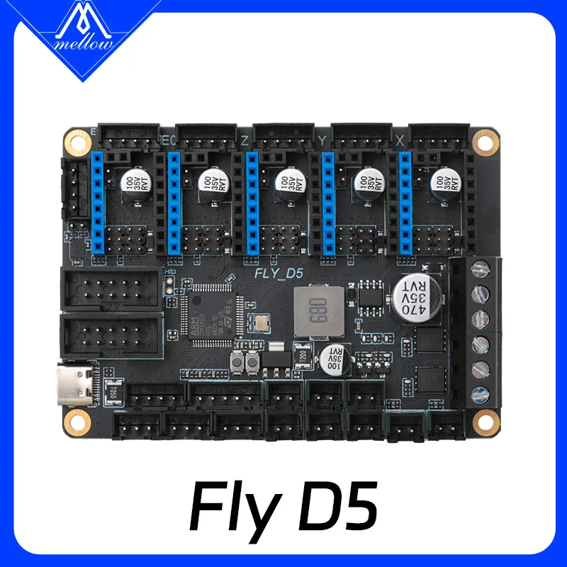 Mellow Klipper/Marlin Firmware DIY 5 Axis FLY D5 Board UART TMC2209 Motor Driver 3D Printer Parts For Ender 3/5 Voron0.1/0.2