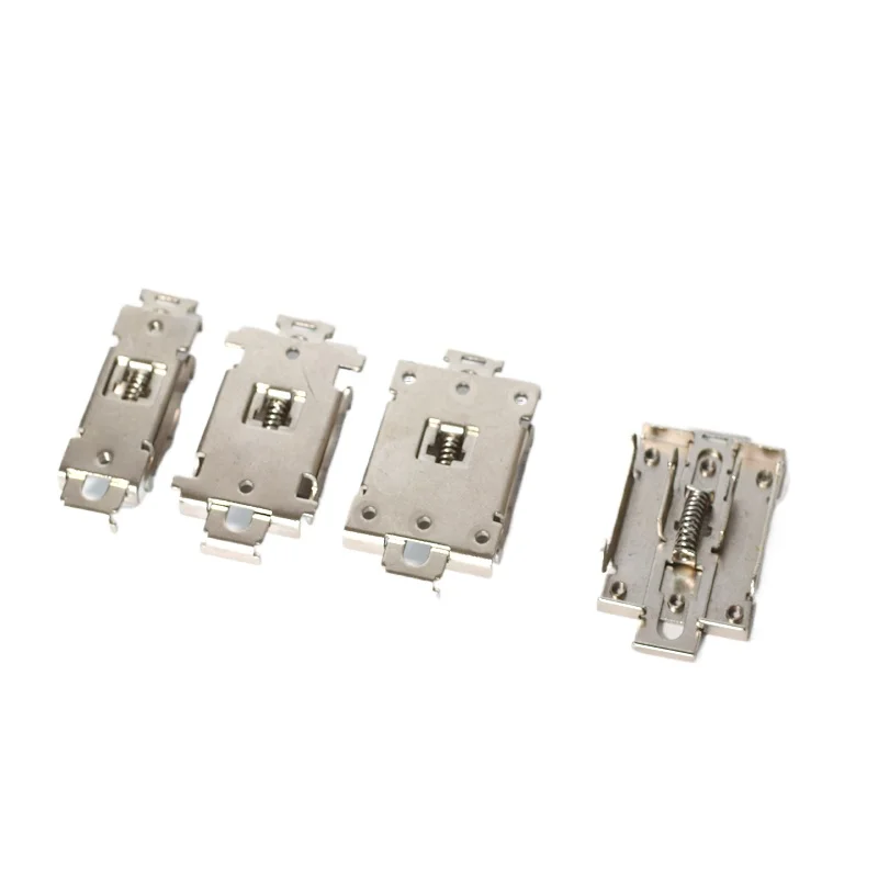 35mm rail mounting switch power supply fixed bracket solid-state relay heat dissipation base DIN iron nickel plated buckle