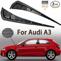 2pcs Car Fender Side Vents Air Wing Vent Trim Sticker For Audi A3 S3 8L 8P 8V 8Y Sportback RS 3 RS3 Sedan Accesories