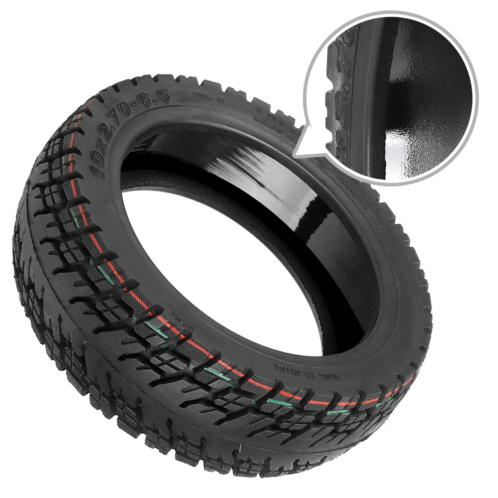 1pc Tubeless Tyre 10Inch 10x2.70-6.5 Self-Repair Off-road Tubeless Tyres Built-in Live Glue ForDualtron3 Scooter Tyre Parts