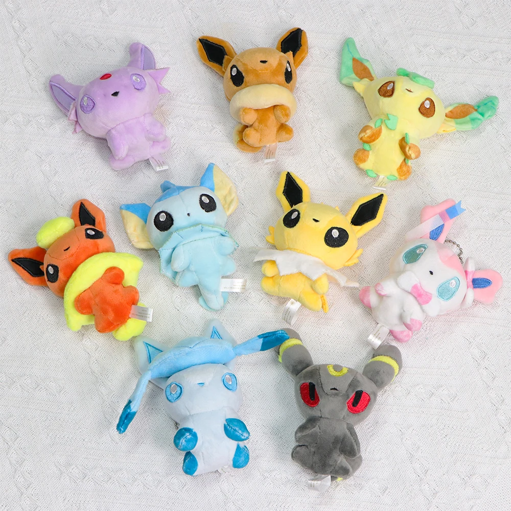 

Брелок Pokemon Sylveon, плюшевая игрушка, мини Eevee Espeon, периферия, аниме ACG, товары, милый Vaporeon, Рождественская игрушка ACG, фигурка, украшение
