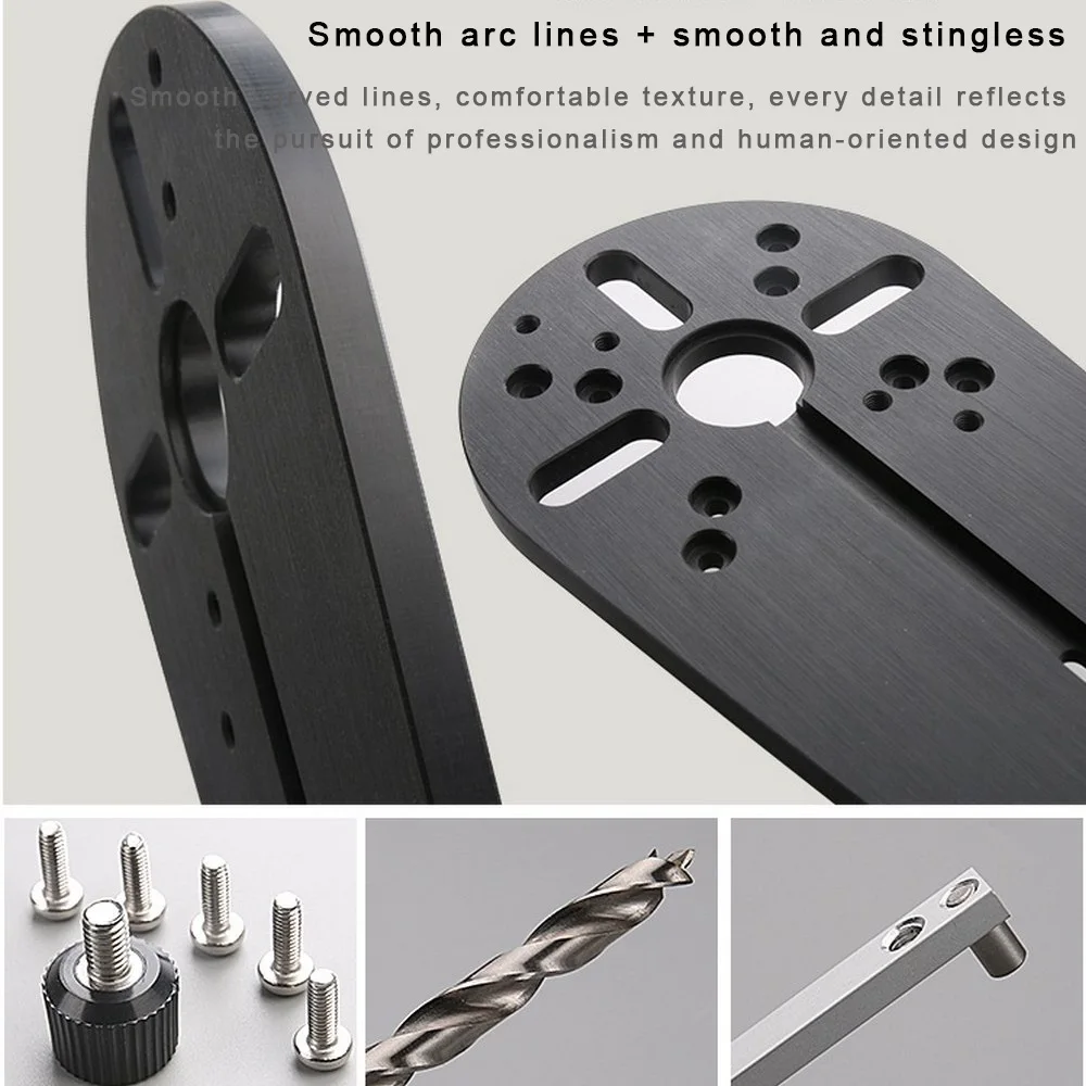 Circle Cutting Jig for Bosch Makita Electric Hand Trimmer Wood Router Milling Circle Trimming Machine Accessories Woodworking