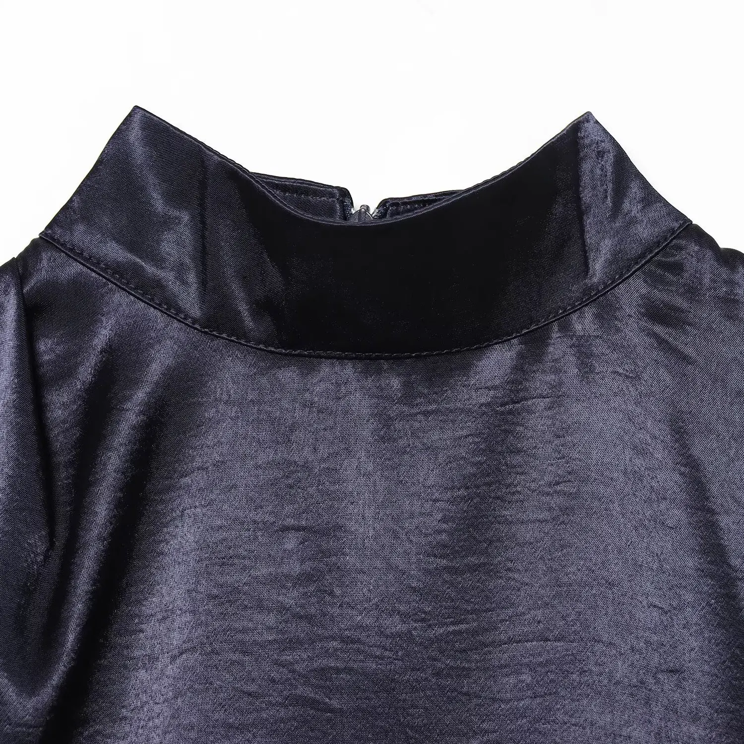 우아한 레이스 실크 새틴 미니 드레스 가을 신상 여성 패션 순색 스트레이트 튜브 스커트 캐주얼 슬림 핏 드레스