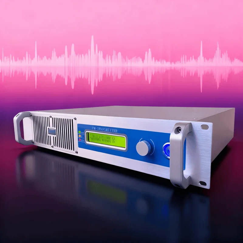 

Universal 100-240V (110V/220V Compatible) YXHT-1KW(1000W) FM Transmitter - Low Noise, Power Switch, for Community/Hotel