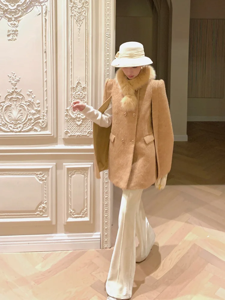 

PITAO Original Paris Appoinent down Jaet Cote D'Azur Sle Faionable Ele Long Coat Women's Autumn Winter Set