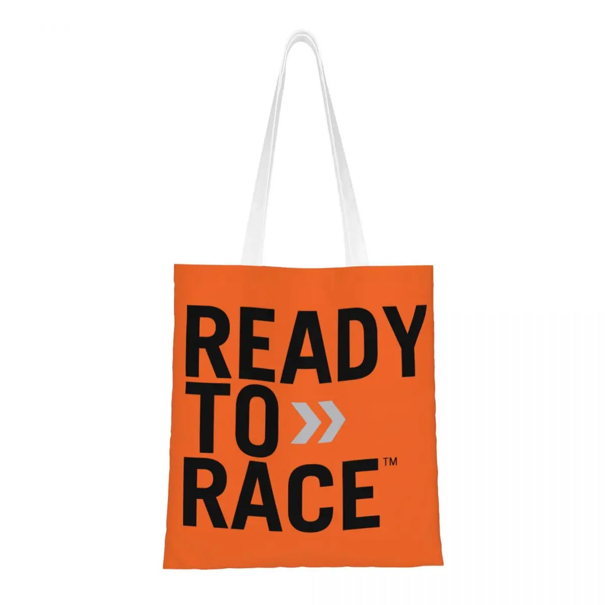 Custom Fashion Ready To Race Austrian Motorcycle Shopping Tote Bag Reusable Canvas Grocery Shoulder Shopper Bag