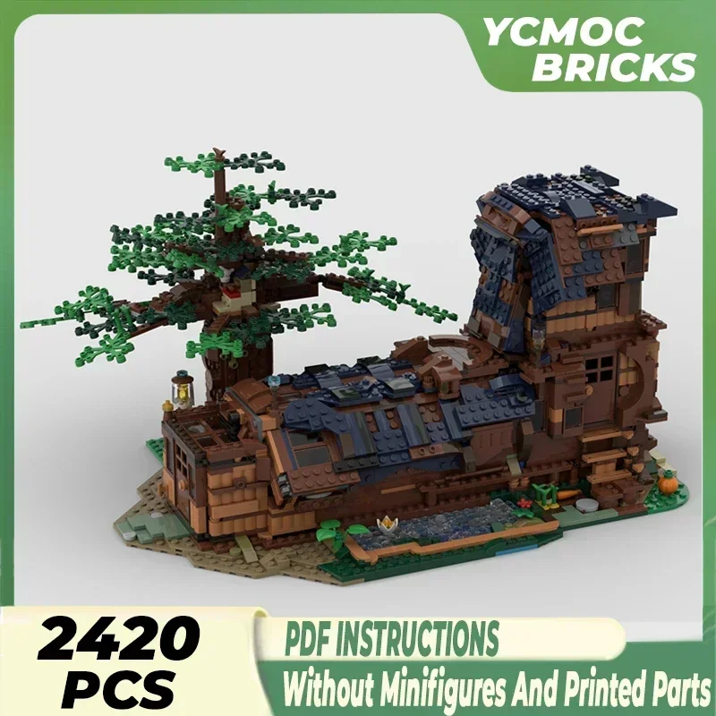 Moc Bausteine Mittelalterliche Modulare Märchen Schuh Haus Technische Ziegel DIY Montage Weihnachten Spielzeug Für Kind Urlaub Geschenk