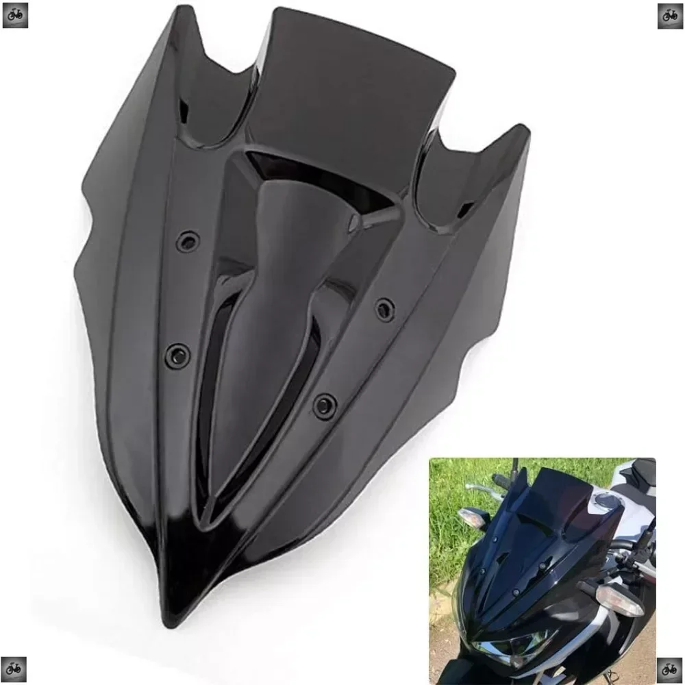 Motorcycle Windshield Windscreen Double Bubble For Kawasaki Z250 2013-2014