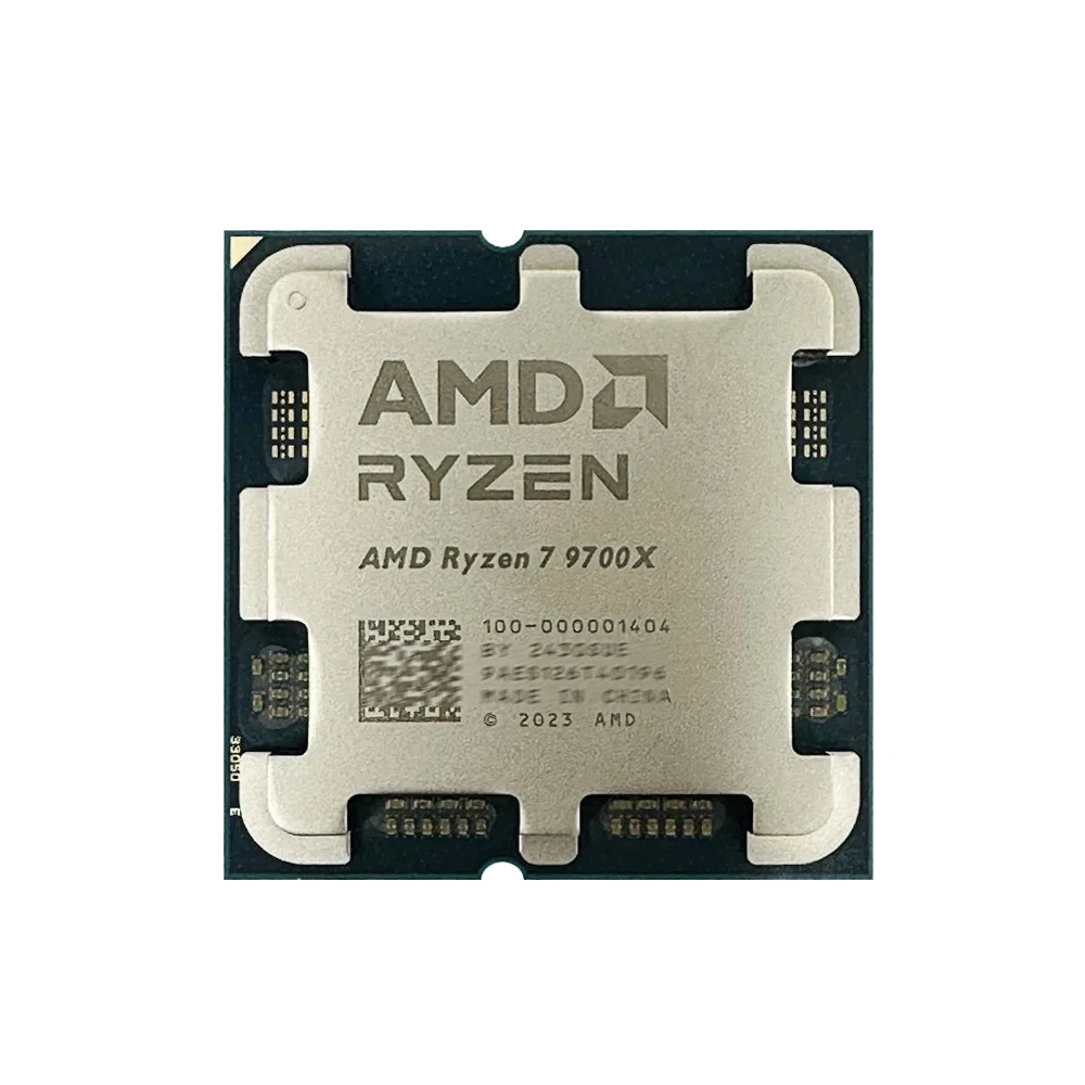 NEW AMD Ryzen 7 9700X R7 9700X 3.8 GHz 8-Core 16-Thread CPU Processor 4NM L3=32M 100-000001404	 Socket AM5 No Fan