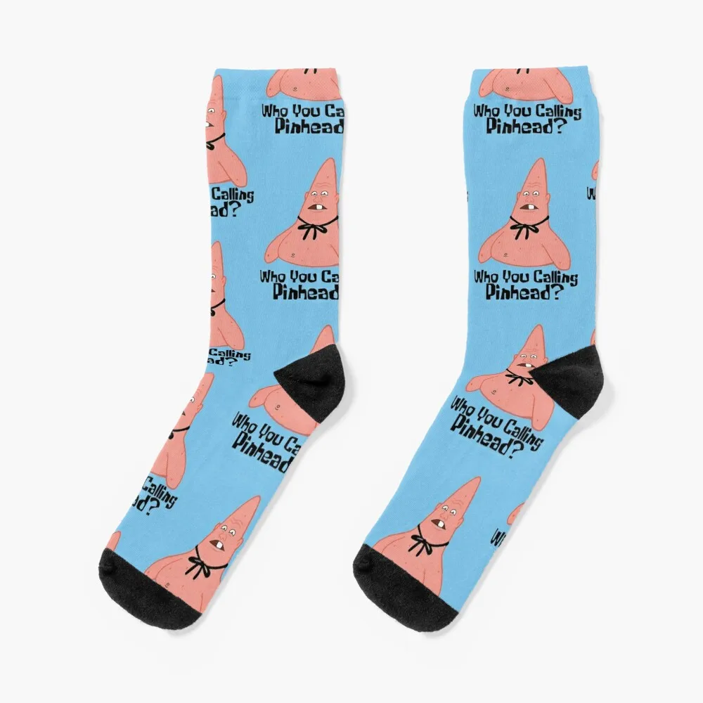 Who You Calling Pinhead? Socks with print anti-slip Stockings compression Male Socks Women's