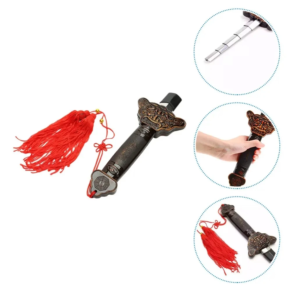 Chinese Tai Chi Sword Retractable Sword Outdoor Sports Toy Classic Tassel Sword Performance Carving Prop Decoration Accessories