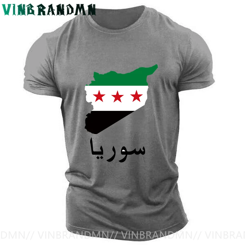 Funny Syrian Arab Republic Syria Arabic T Shirts Summer New Style men women Pure Cotton Unisex Summer Short Sleeve T-shirts