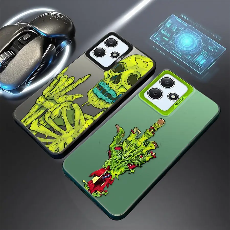 Super Cool Skull Phone Case for Xiaomi Redmi Note 12 13 14 Pro Plus 10 11 Pro 11s 10s Soft Cover #1