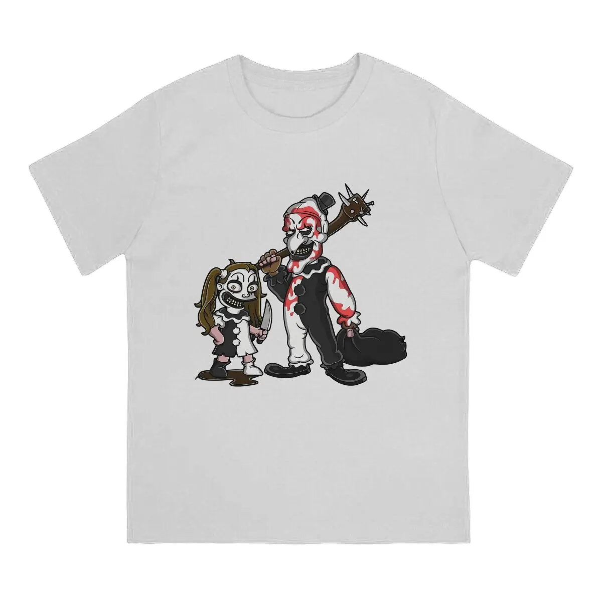 Art the Clown Hip Hop Polyester TShirt Terrifier Horror Films Printing Tops Leisure T Shirt Male Short Sleeve