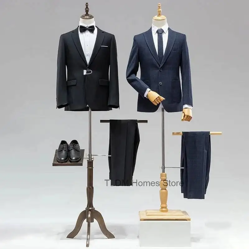 Mannequin Korean Half-length Men's Props Dummy High-end Clothing Store Clothes Full-body Mannequin Hanger Window Display Stand