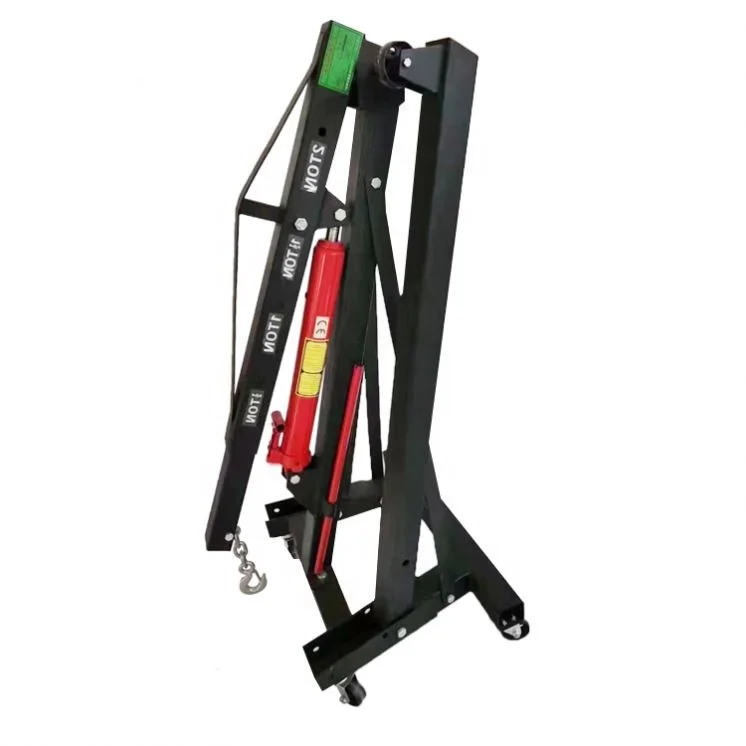 1 Ton 2 Ton 3 Ton Heavy Duty Hydraulic Foldable Engine Hoist Picker Shop Crane