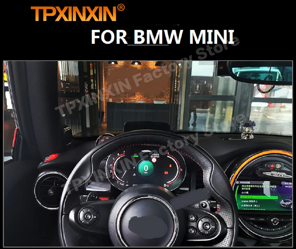 Digital LCD Dashboard Panel Virtual Instrument Cluster Android For BMW MINI F54 F55 F56 F57 GPS Touch Screen Center Speedometer