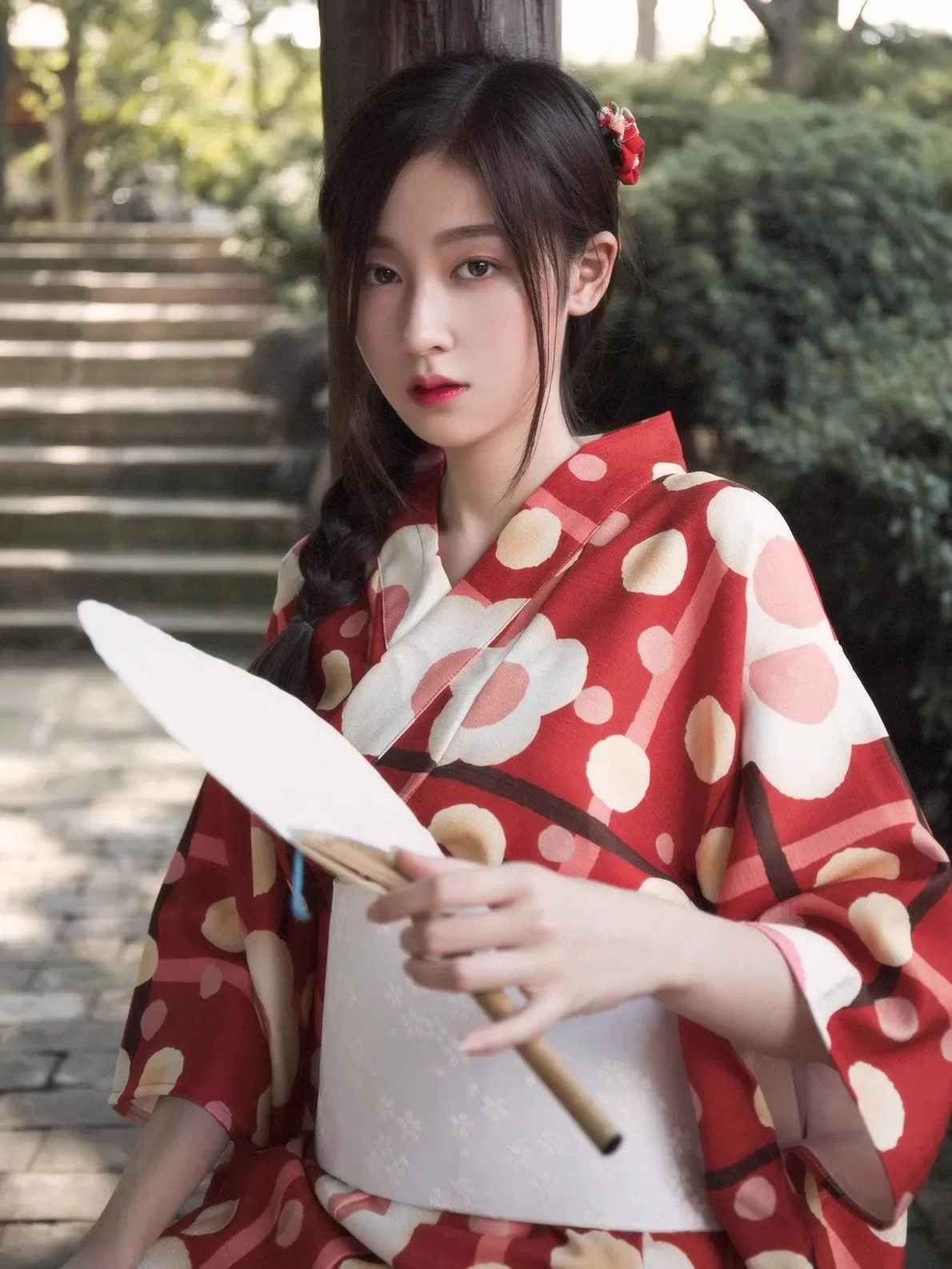 

Women's Modified Kimono Japanese photo cosplay non-traditional kimono Eggplant