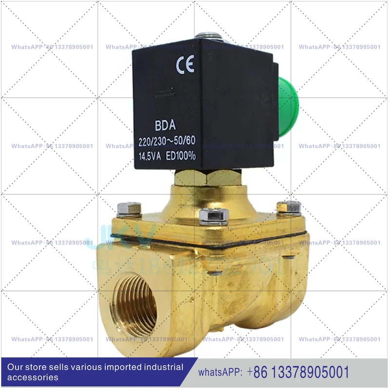 Zero Pressure Start Solenoid Valve Brass Wire Buckle 2 Way 21HT4K0Y160 4 Minutes 24V