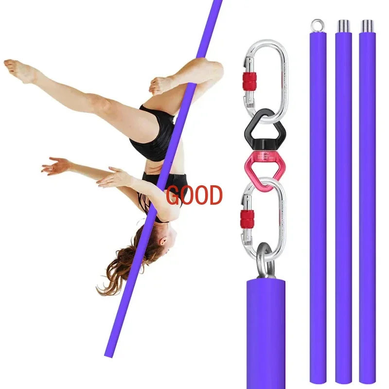 

3m Aerial Flying Pole Portable Suspension Fitness Tube Suspension Rotating Silicon Steel Dance Pole Home Bar Fitness Equipment