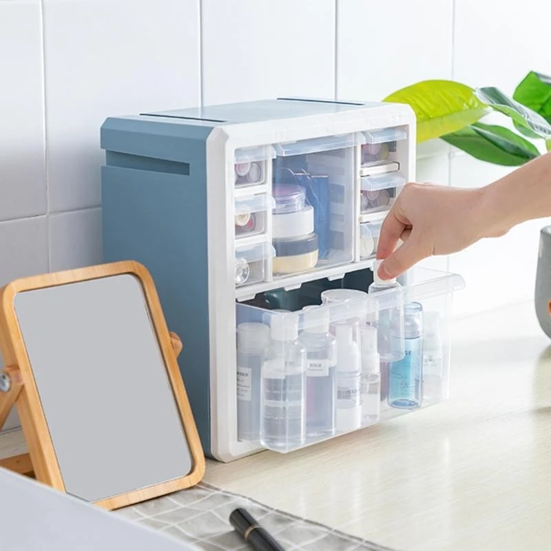 Wall Mount Pen Container Table for Case for Cosmetics Skincares Staion