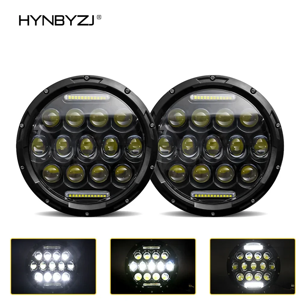 

HYNBYZJ Universal 7 Inch 220W Led Car Motorcycle Headlight DRL H4 Headlamp for Harley BMW Yamha Honda 12V/24V