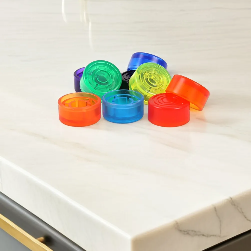 

15 шт. цветных накладок из АБС-пластика для педалей гитарных эффектов, простая установка, точное управление