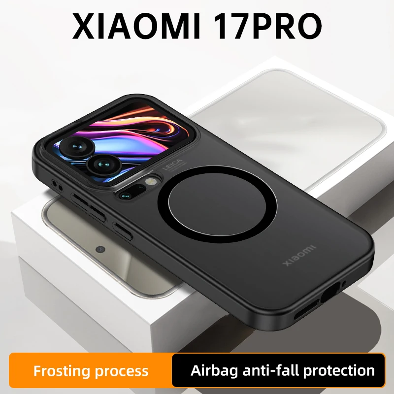 Для Xiaomi Mi 17 Pro Max чехол жесткий матовый противоударный магнитный защитный MagSafe для 17Pro Фото №2