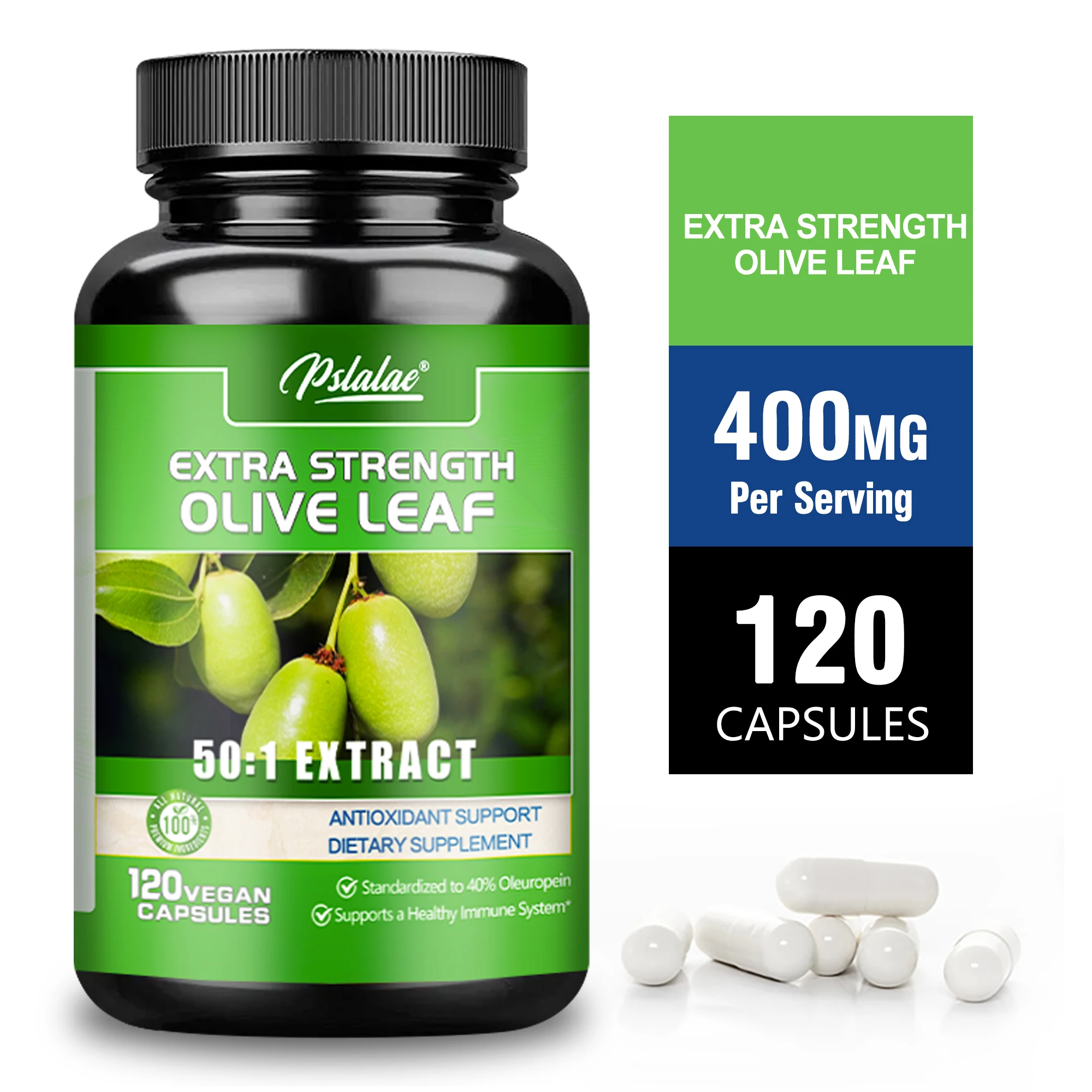 

Капсулы из оливкового листа — 40% олеуропеина — антиоксидант, противовоспалительные, способствующие здоровье сердечно-сосудистой, повышают иммунитет