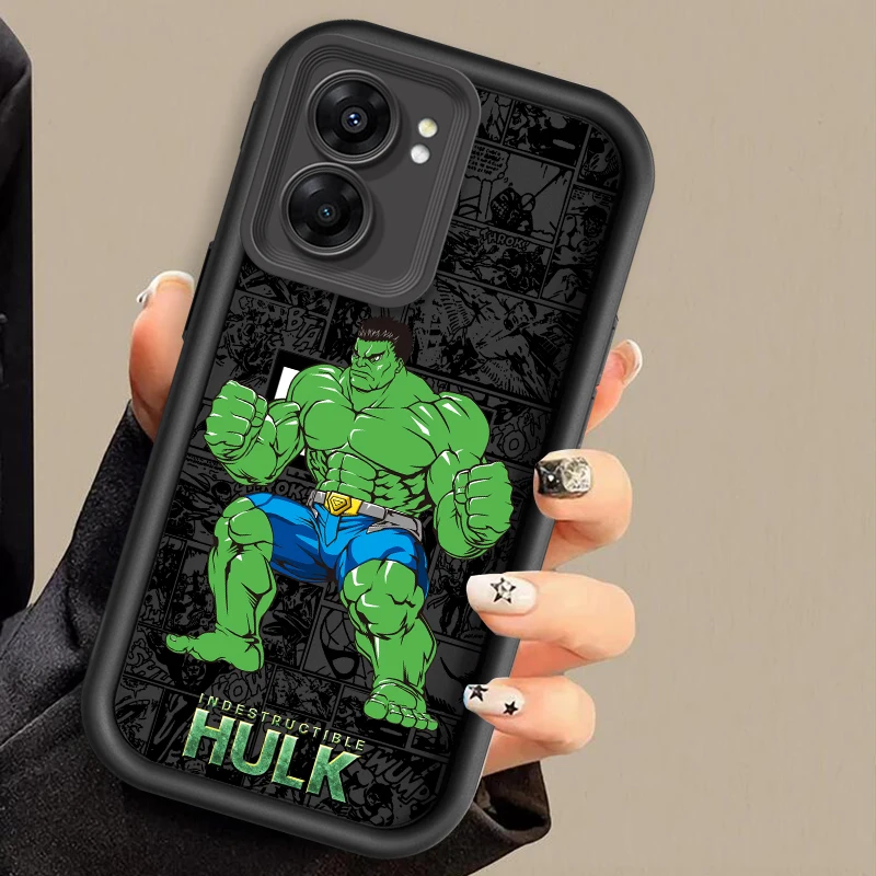 Hulk Fashion Luxury Catroon Eye Ladder For OPPO Find X5 X3 A58 A57 A55 A53 A54 A92 A74 A78 A98 A16 A94 A76 A72 5G Funda