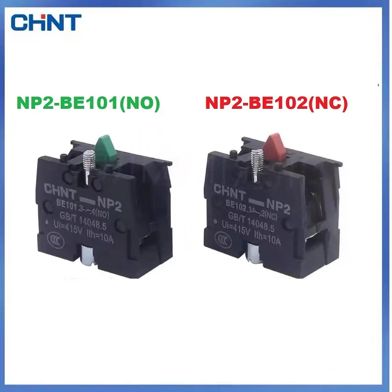 CHINT NP2-BE101 NP2-BE102 Button Auxiliary Contact NO NC BE101 BE102 ZB2-BE101C ZB2-BE102C Attachment