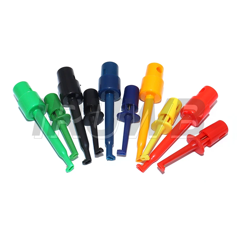 10PCS SMD IC Test Hook Clips Copper Mini Grabber for Multimeter Test Lead Electrical Accessories