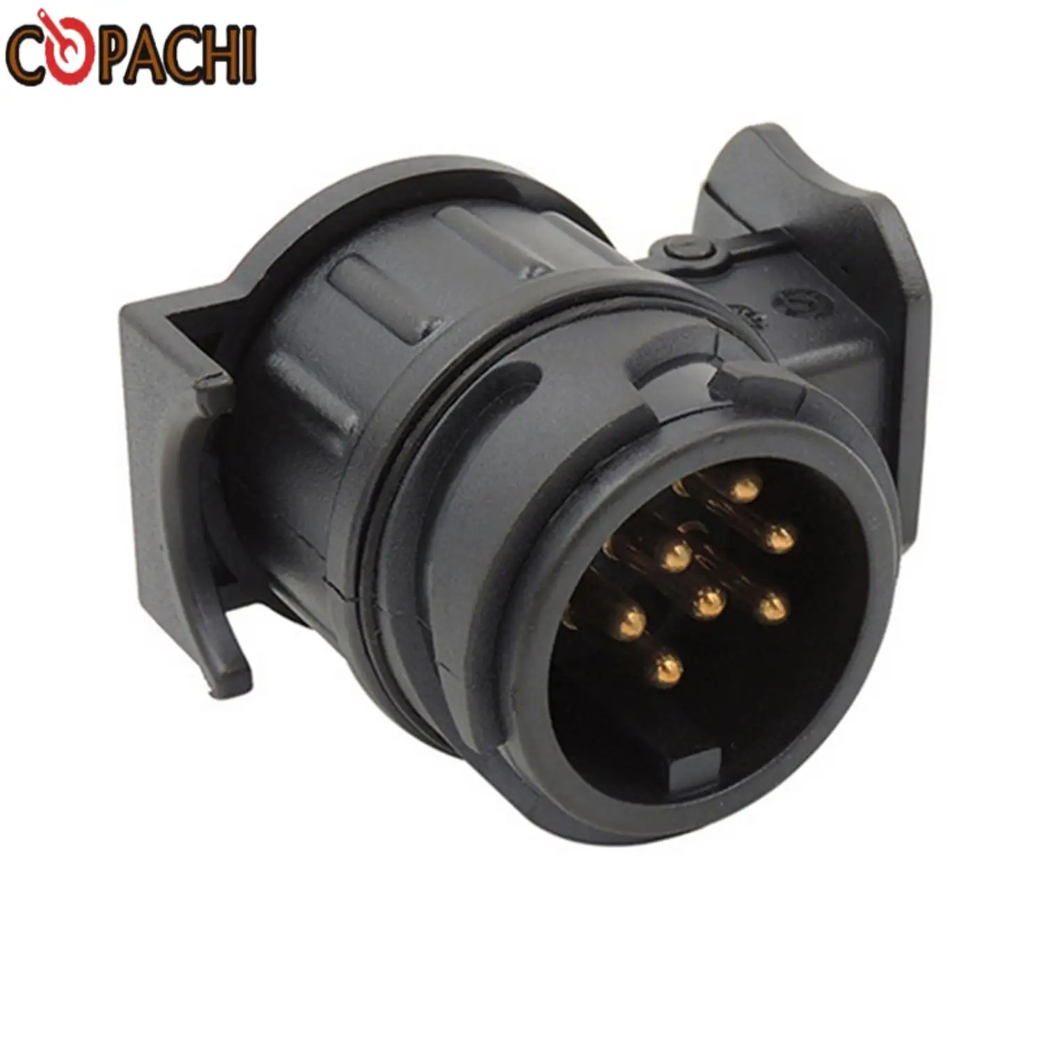 

1pc Waterproof 13 To 7 Pin Plug Trailer Caravan Electric Adapter Socket Connector For European Standard Trailer 12V