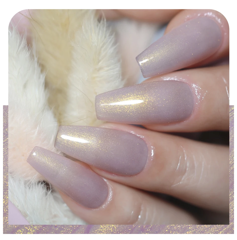 Arte Clavo Großhandel 15ml Japanischer Nagel-Gel-Lack Flash White Shell Aurora Pink Pearl Milky Glitter Gel Dropshipping Salon – Detail 13