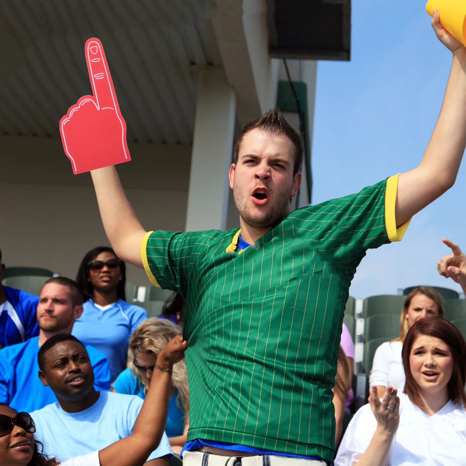 

2 шт., пенопластовый реквизит для черлидинга, легкий, яркий, многоразовый, сувениры для футбольной вечеринки, спортивный вентилятор, аксессуары для школьного духа на палец