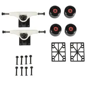 City run 5inch Skateboard truck wheels complete kit with 55*32mm wheels Double rocker skateboard Street Truck Wheels Parts