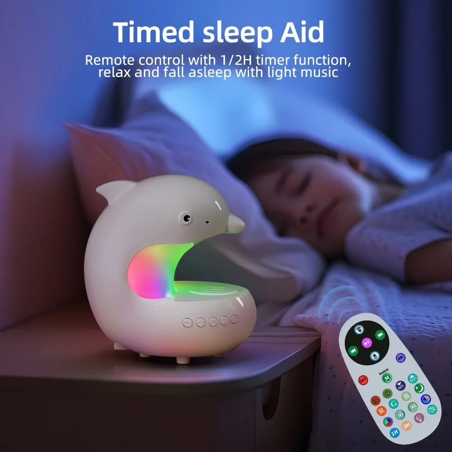 RGB Desktop Decor Light Gift Phone Wireless Charging Ambient Light Led Night Light Bluetooth Speaker Bedroom Bedside Table Lamp