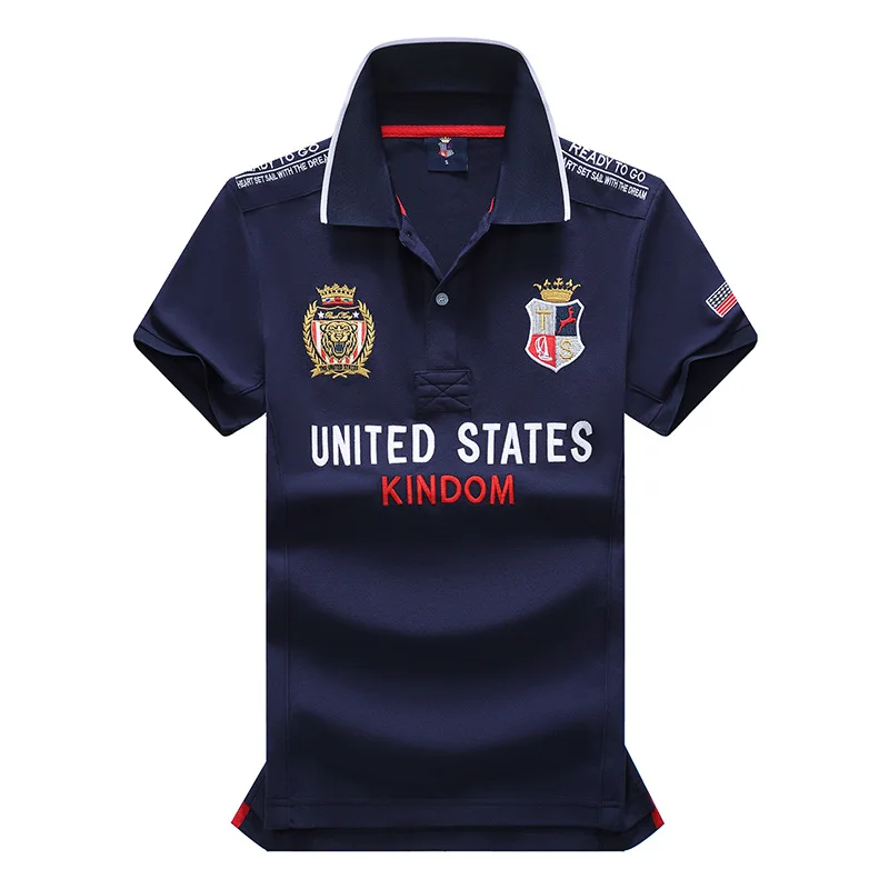 

Latest Men's Polo Shirt Classic USA Golf Wear Cotton Embroidery Short Sleeve Sports United States Kingdom Luxury Branded T-shirt