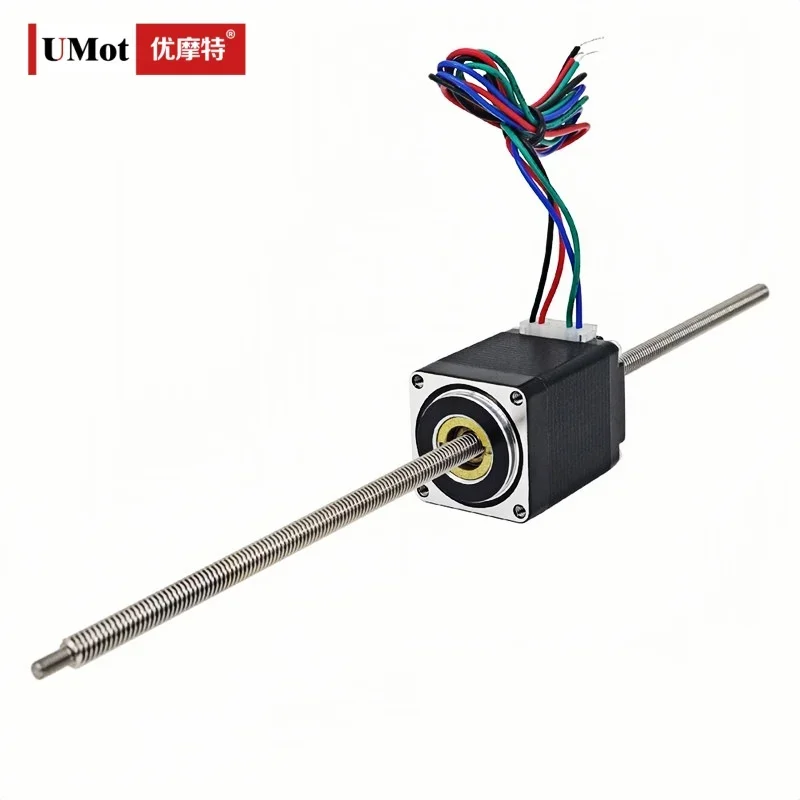 UMOT 90mNm 0.7A/4.55V Vite a ricircolo di sfere Lunghezza 250mm Diametro 5mm Spinta 35N/50N/79N CNC Micro Nema 11 Motore passo-passo lineare non captivo